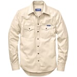 Camicia da uomo in cotone Ecrù