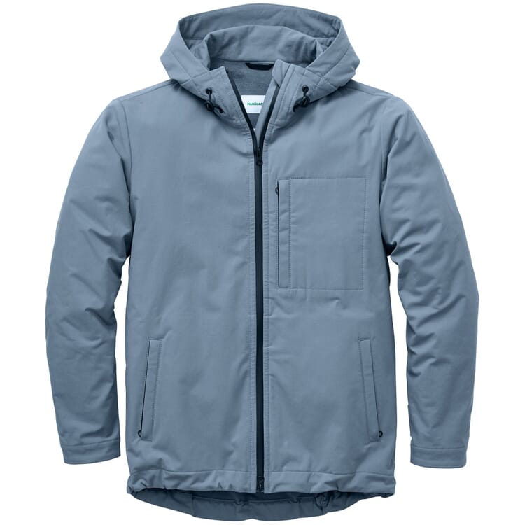 Men’s Softshell Jacket, Blue-gray