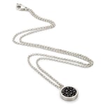 Collier en argent-roseau Noir