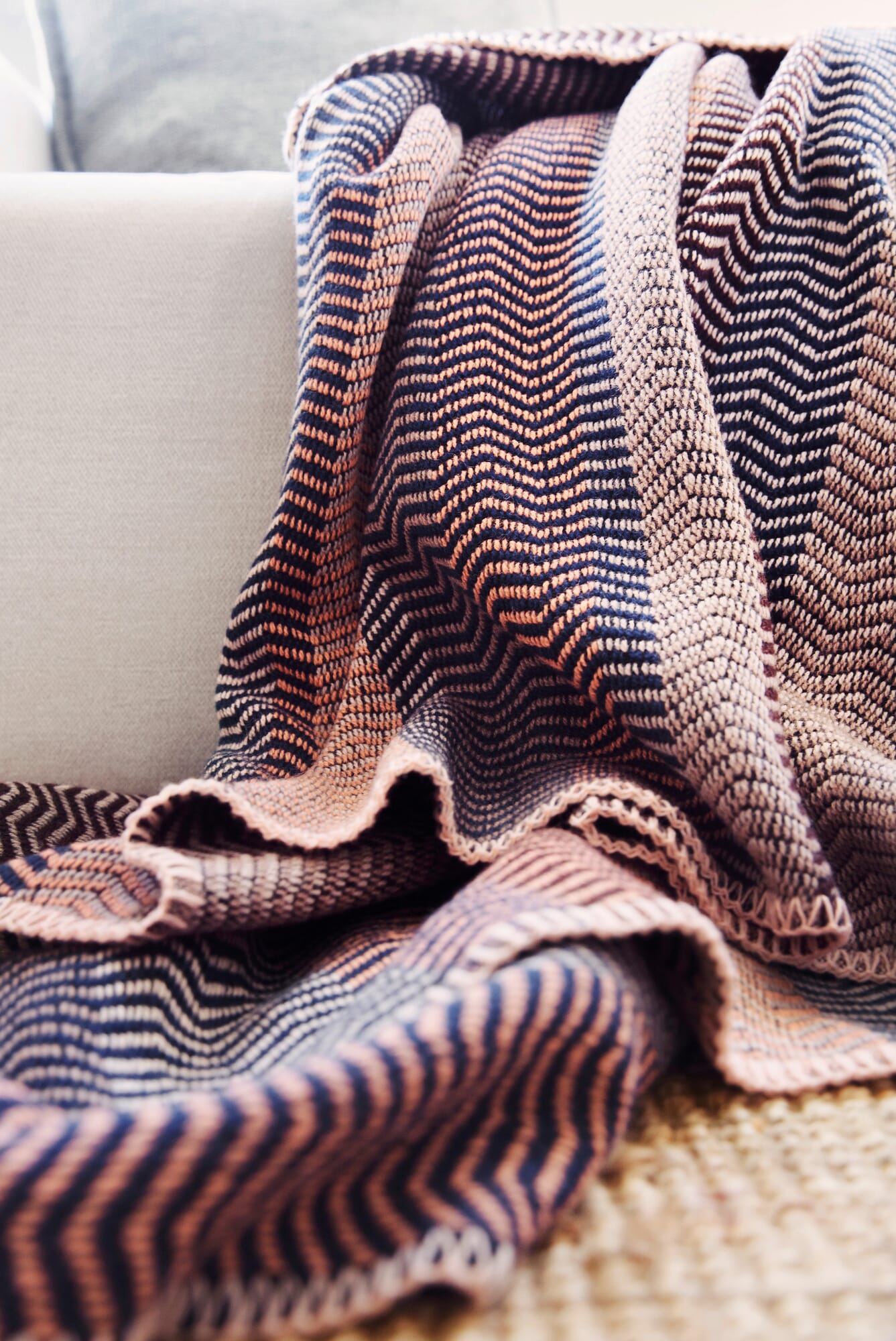 Two-Tone Lambswool Throw