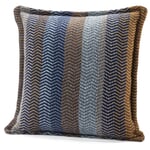 Lambswool pillowcase natural tones Fri Blue-Brown