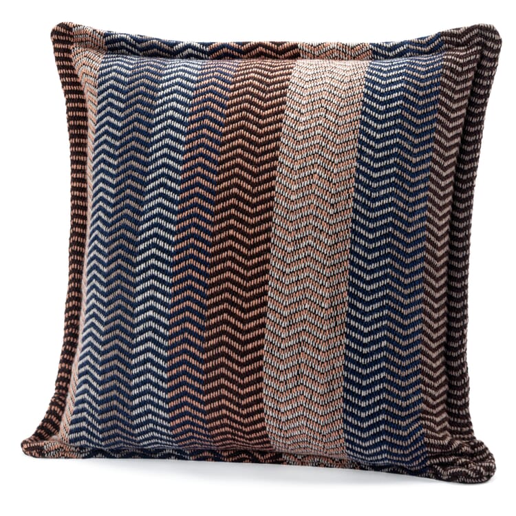 Taie d'oreiller en laine d'agneau tons naturels Fri, Bleu sable