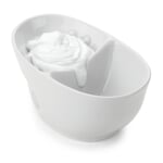 Barberskål af porcelæn Hvid