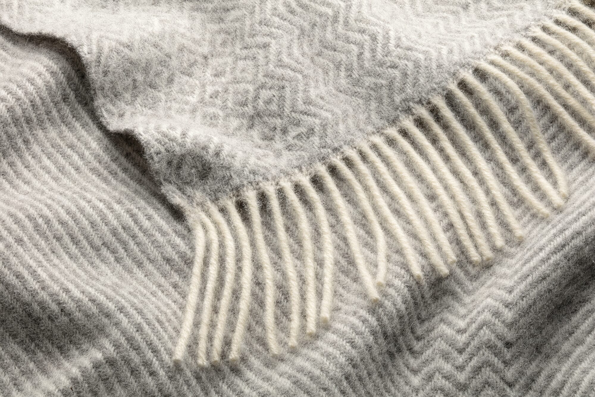 Light grey wool online blanket