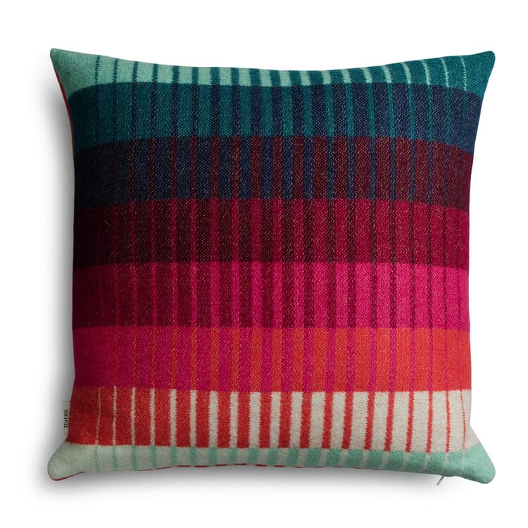 Housse de coussin Åsmund Gradient, Rouge-Turquoise