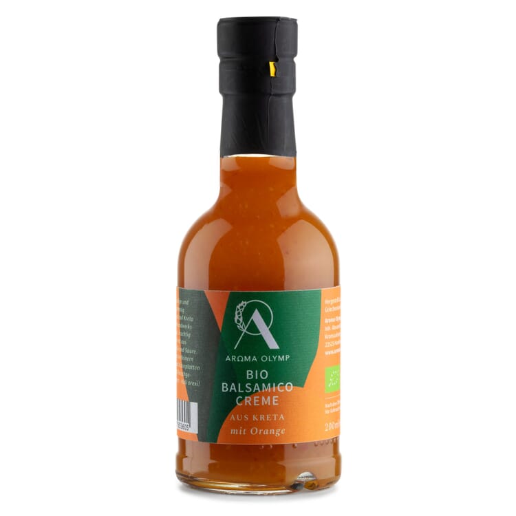 biologische balsamico-crème met sinaasappel