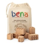 Toy Building Bricks Made of Beech Wood