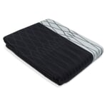 Copriletto a rombi Blu scuro-nero