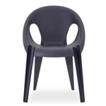 Chaise avec accoudoirs Bell Chair Noir