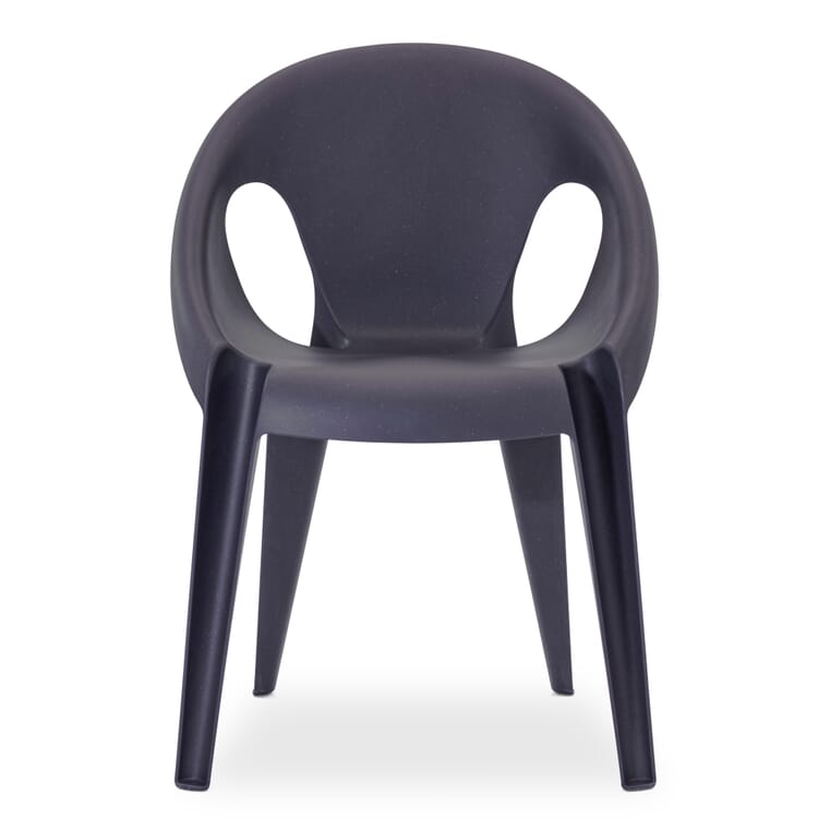 Chaise avec accoudoirs Bell Chair, Noir