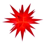 Herrnhut-stjerne 13 cm Rød