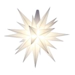 Herrnhut-stjerne 13 cm Hvid