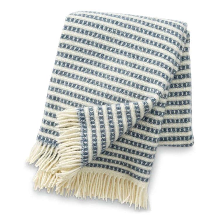 Ollie lambswool blanket, Blue