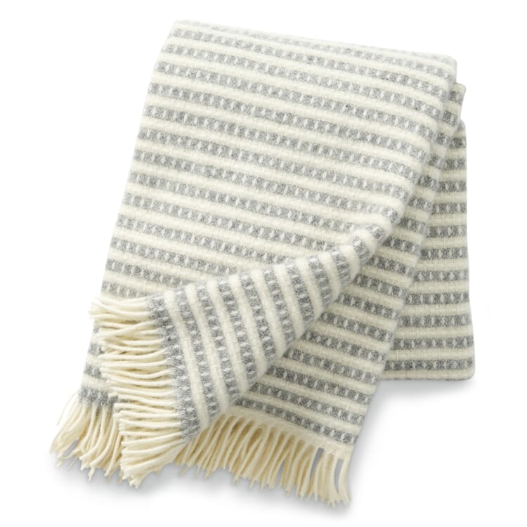 Ollie lambswool blanket, Light gray