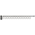 Curtain rod swivel arm forged