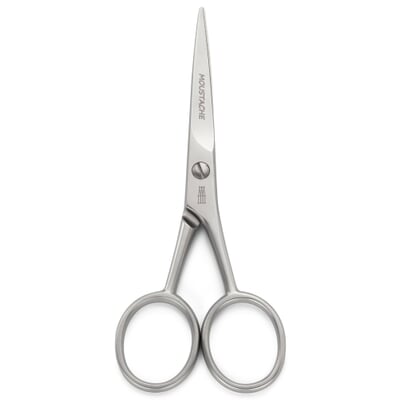 Cocos Mustache Trim Scissors 4.7 | Nose Hair Scissors for Men |  Professional Grooming Scissors for Beard, Facial, & Ear Hair | 100%  Stainless Steel 