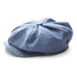 Men's beater cap linen Blue melange