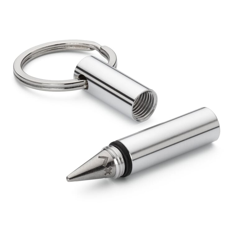 Keyring with All-Weather Pen