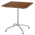 Firkantet havebord med galvaniseret stel