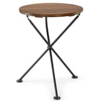 Tavolo pieghevole da balcone con supporto in legno marrone smaltato