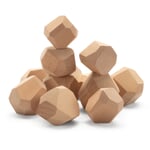 Blocs de construction en bois aux formes naturelles pierres de démolition
