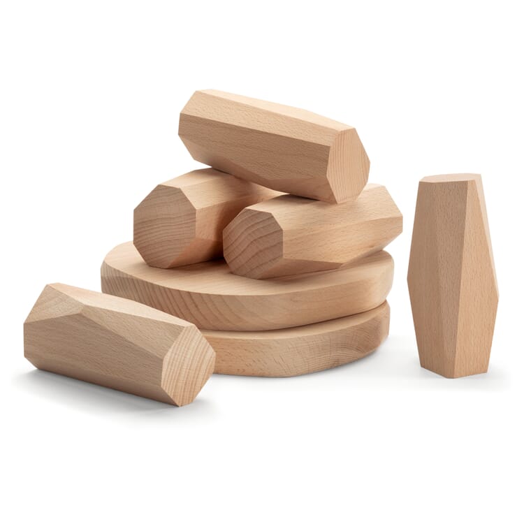 Holzbausteine Naturformen, Hinkelsteine