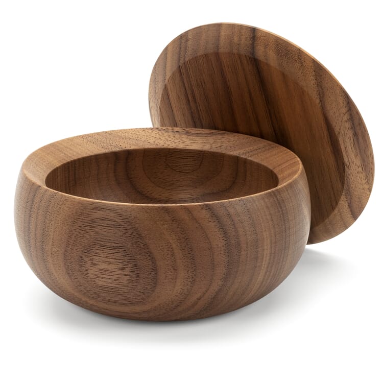 Scatola con coperchio in legno massiccio, Noce
