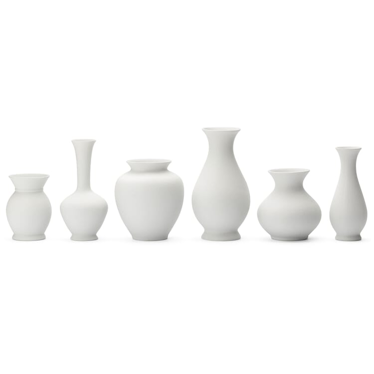 6 vases bisque porcelain