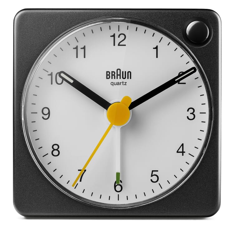 Réveil Braun, par analogie, Noir et blanc