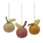 Manzanas de fieltro