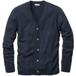 Mens Cardigan Lambswool Dark blue