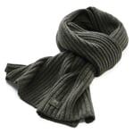 Unisex knitted scarf lambswool Green