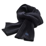Unisex knitted scarf lambswool Blue