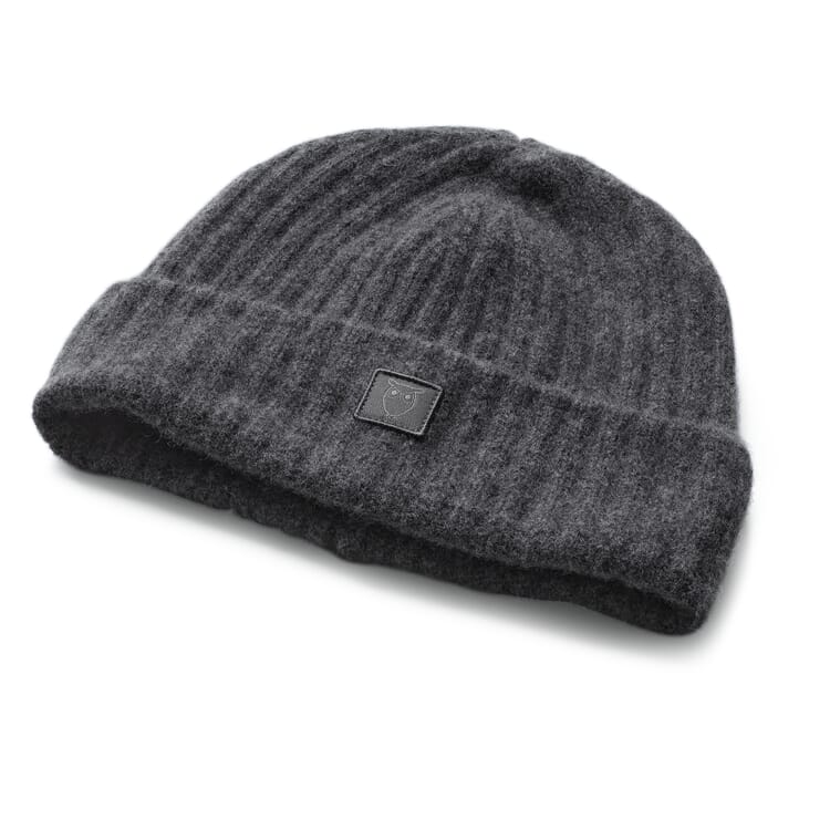 Unisex knitted hat lambswool, Grey