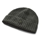 Unisex-Strickmütze Lammwolle Grün
