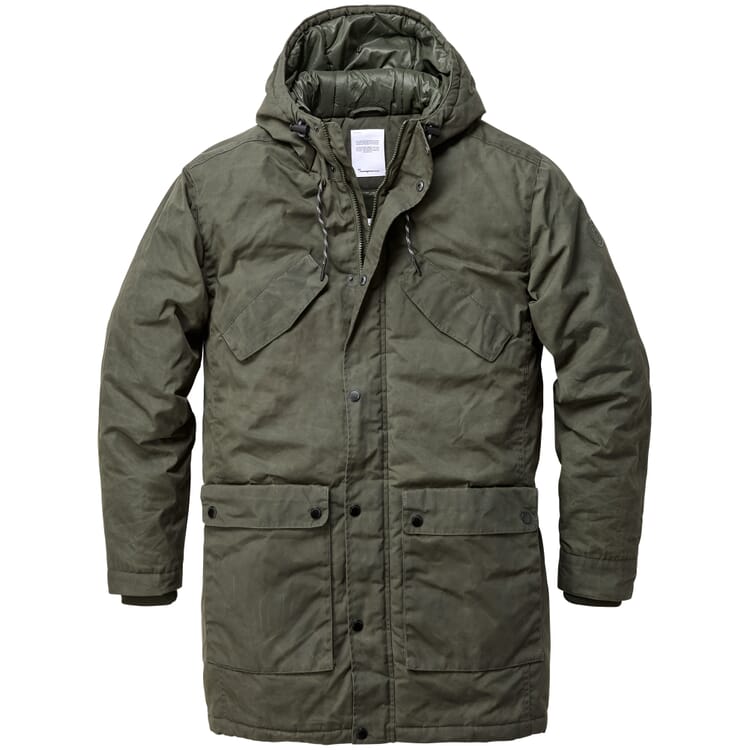 Men parka jacket, Green