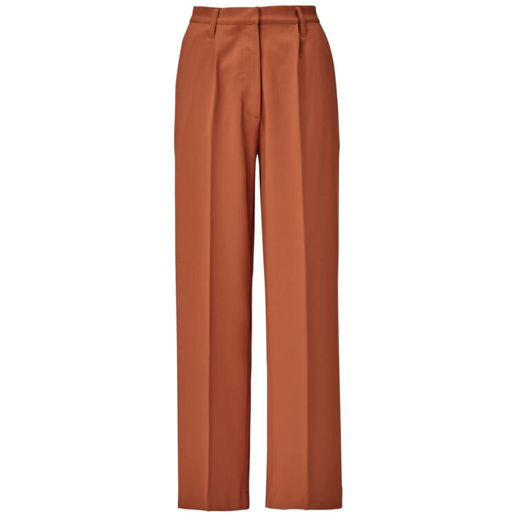Ladies' trousers pleat, Brown orange