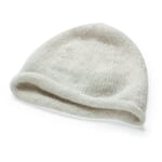 Damen-Strickmütze Hellgrün-Rose