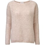 Damen-Strickpullover Creme-Rose