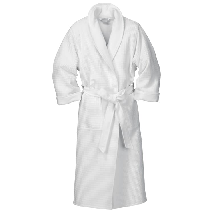 Accappatoio in piqué e spugna unisex
