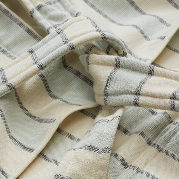 Bademantel farbig gestreift Unisex M, Detailsicht