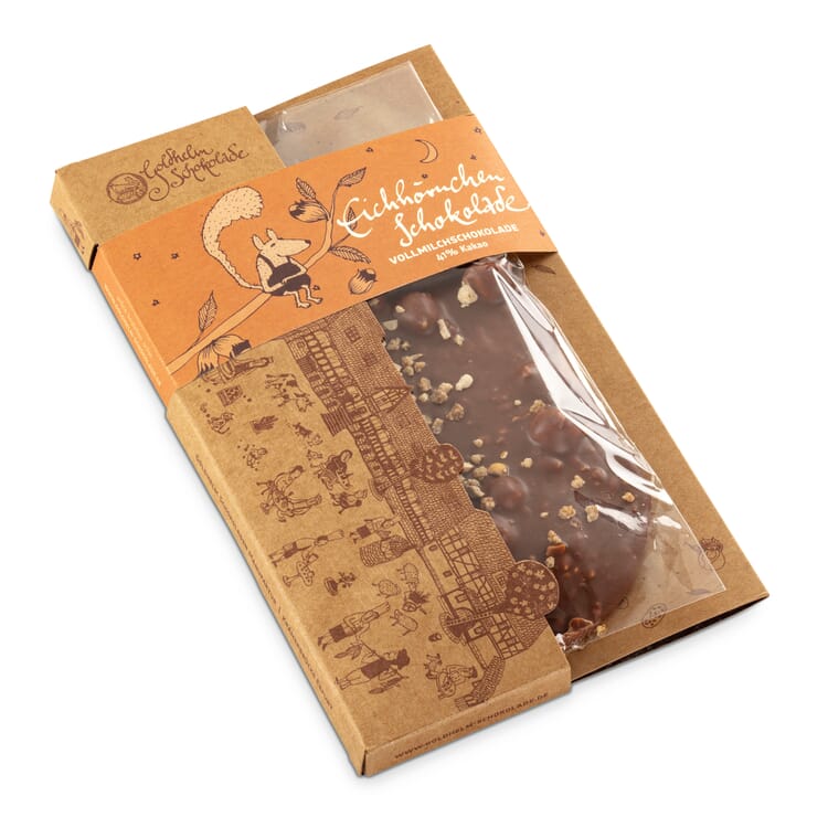 Tablette de chocolat "écureuil