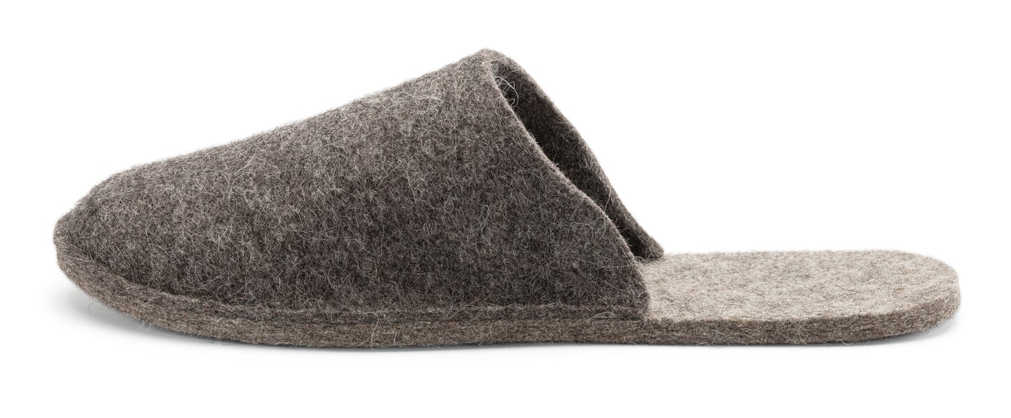 Reisepantoffel Steinschaf Unisex Steingrau