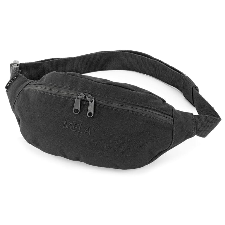 Unisex hoftetaske i bomuld, Sort