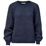 Ladies knitted sweater Blue Orange