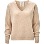 Ladies' cashmere sweater Natural melange