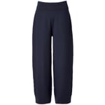 Ladies' wool knit pants Dark blue