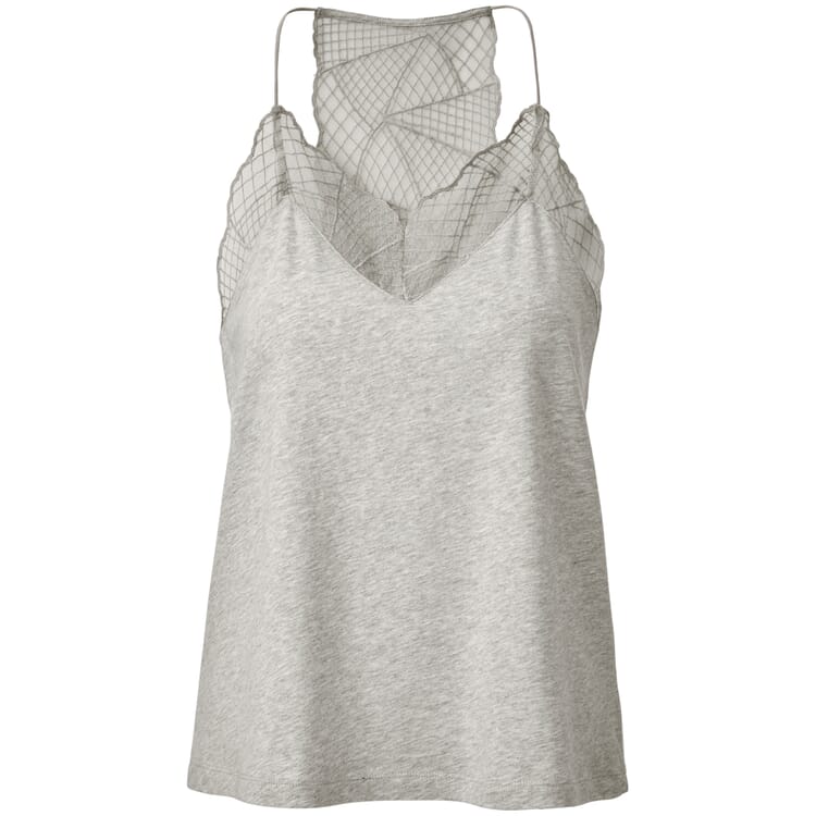 Ladies' top with graphic lace