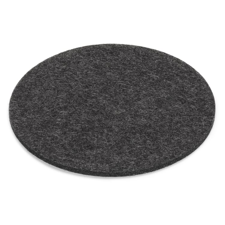 Dessous de verre en feutre, graphite, chiné