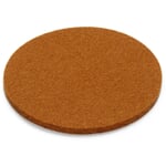 Coaster felt Dark orange Ø 9 cm